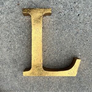 Anthropologie Gold Metal Letter 'L'